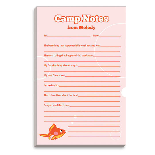 Goldfish Fill In Camp Notepads